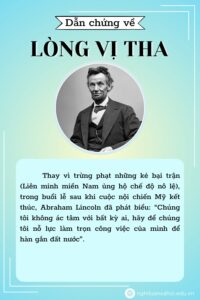 Dẫn chứng về lòng vị tha – Abraham Lincoln 
