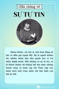 Dẫn chứng về sự tự tin - Helen Keller