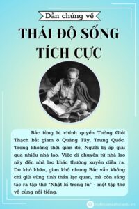 Dẫn chứng về thái độ sống tích cực – Chủ tịch Hồ Chí Minh