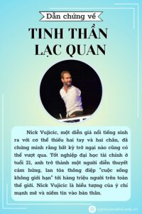 Dẫn chứng về tinh thần lạc quan - Nick Vujici