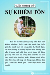 Dẫn chứng khiêm tốn – Chủ tịch Hồ Chí Minh