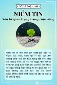 Bài nghị luận xã hội về niềm tin: Yếu tố quan trọng trong cuộc sống