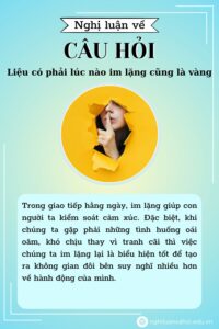 Nghị luận trả lời cho câu hỏi Liệu có phải lúc nào im lặng cũng là vàng