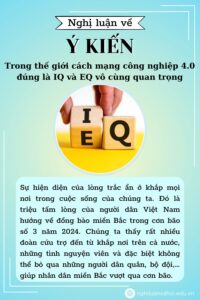 Nghị luận Trong thế giới cách mạng công nghiệp 4.0 đúng là IQ và EQ vô cùng quan trọng