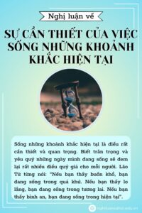 Nghị luận về sự cần thiết của việc sống những khoảnh khắc hiện tại