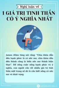 Nghị luận về một giá trị tinh thần có ý nghĩa nhất