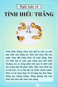 Nghị luận khoảng 600 chữ về tính hiếu thắng