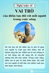 Nghị luận về vai trò của điểm tựa đối với mỗi người trong cuộc sống