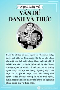 Nghị luận trình bày suy nghĩ về vấn đề danh và thực