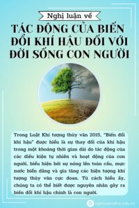 Nghị luận tác động của biến đổi khí hậu đối với đời sống con người