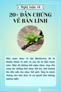 20+ Dẫn chứng về bản lĩnh
