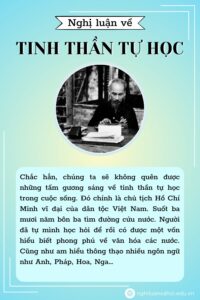 Dẫn chứng về tinh thần tự học