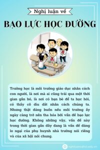 Mở bài nghị luận xã hội về bạo lực học đường