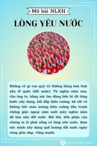 Mở bài NLXH về lòng yêu nước