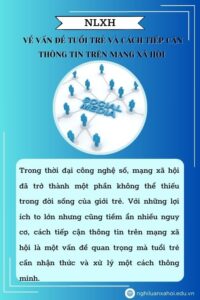 Nghị luận về vấn đề tuổi trẻ và cách tiếp cận thông tin trên mạng xã hội (khoảng 600 chữ)