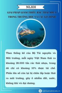 NLXH: Giải pháp giảm thiểu rác thải nhựa trong trường học và các gia đình