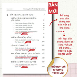 Alternative view of Sách Nghị Luận Xã Hội Cùng Rubik Văn Chương- Kiến Thức Cập Nhật Theo Chương Trình Mới Nhất