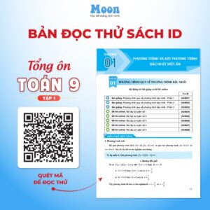 Alternative view of Toán 9 Chương trình mới : Sách toán 9 ôn thi vào 10,  tổng ôn toán học lớp 9 Moonbook