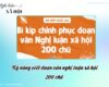 Kĩ năng viết đoạn văn nghị luận xã hội 200 chữ