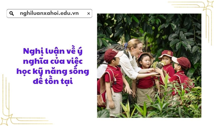 Nghị luận về ý nghĩa của việc học kỹ năng sống để tồn tại
